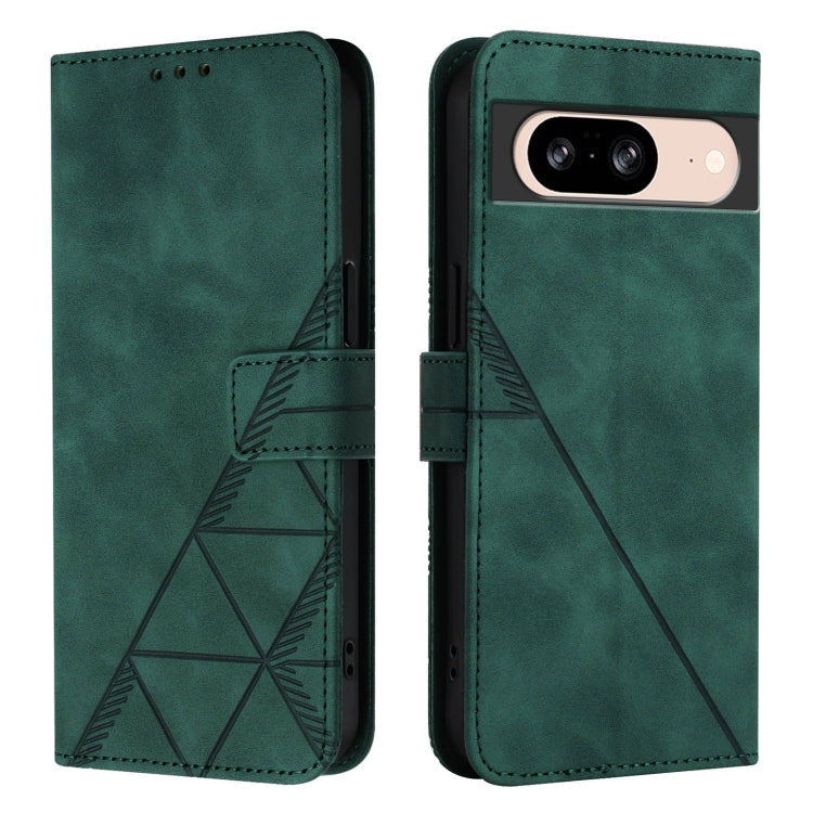 For Google Pixel 8 Crossbody 3D Embossed Flip Leather Phone Case