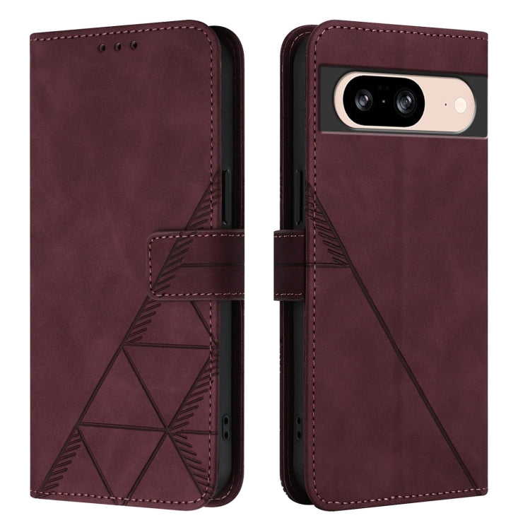 For Google Pixel 8 Crossbody 3D Embossed Flip Leather Phone Case