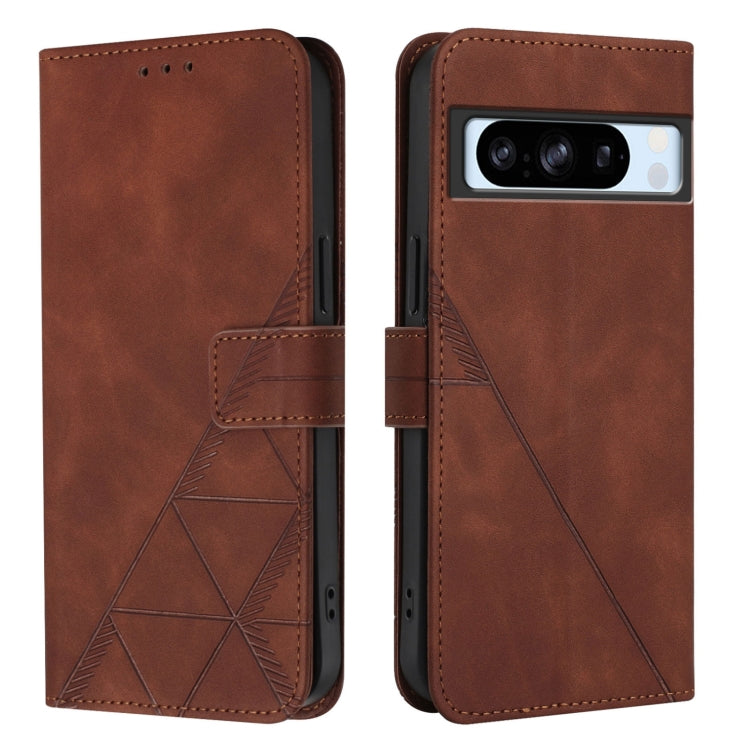 For Google Pixel 8 Pro Crossbody 3D Embossed Flip Leather Phone Case