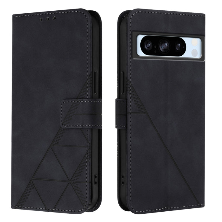 For Google Pixel 8 Pro Crossbody 3D Embossed Flip Leather Phone Case