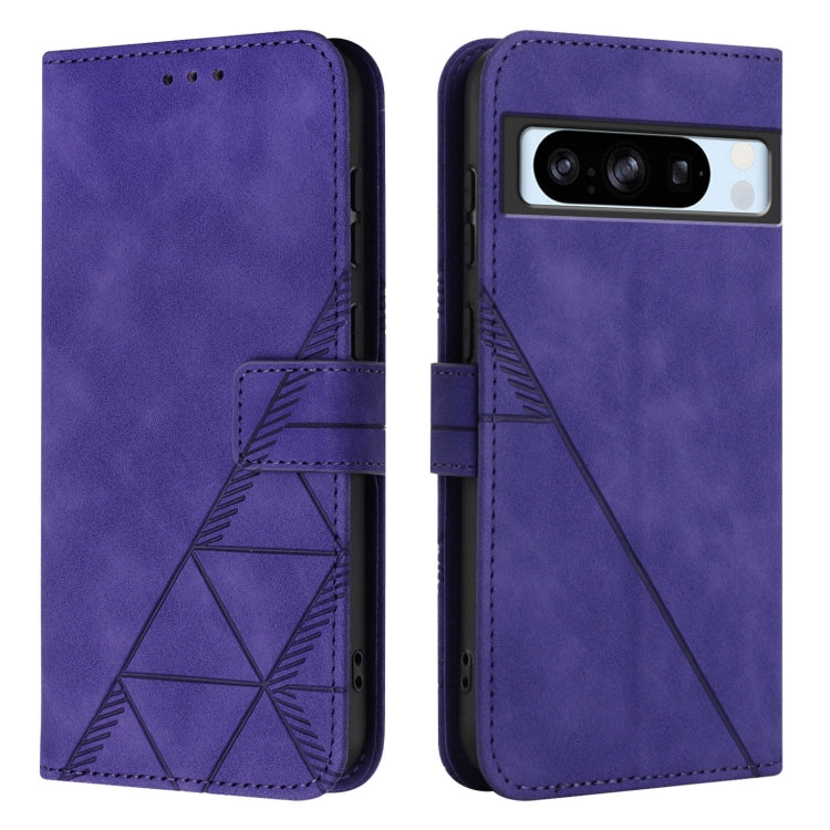 For Google Pixel 8 Pro Crossbody 3D Embossed Flip Leather Phone Case