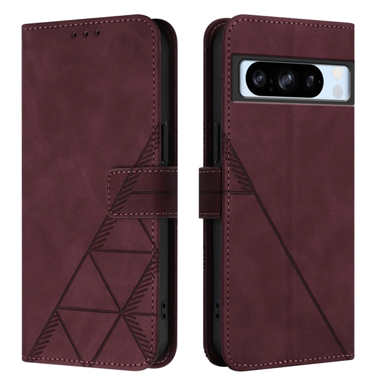 For Google Pixel 8 Pro Crossbody 3D Embossed Flip Leather Phone Case