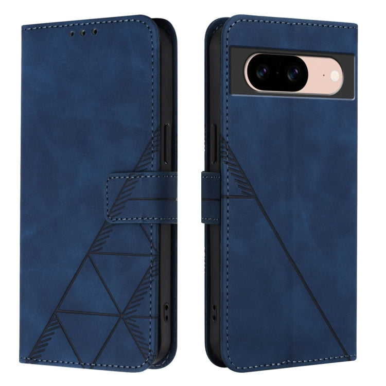 For Google Pixel 8a Crossbody 3D Embossed Flip Leather Phone Case