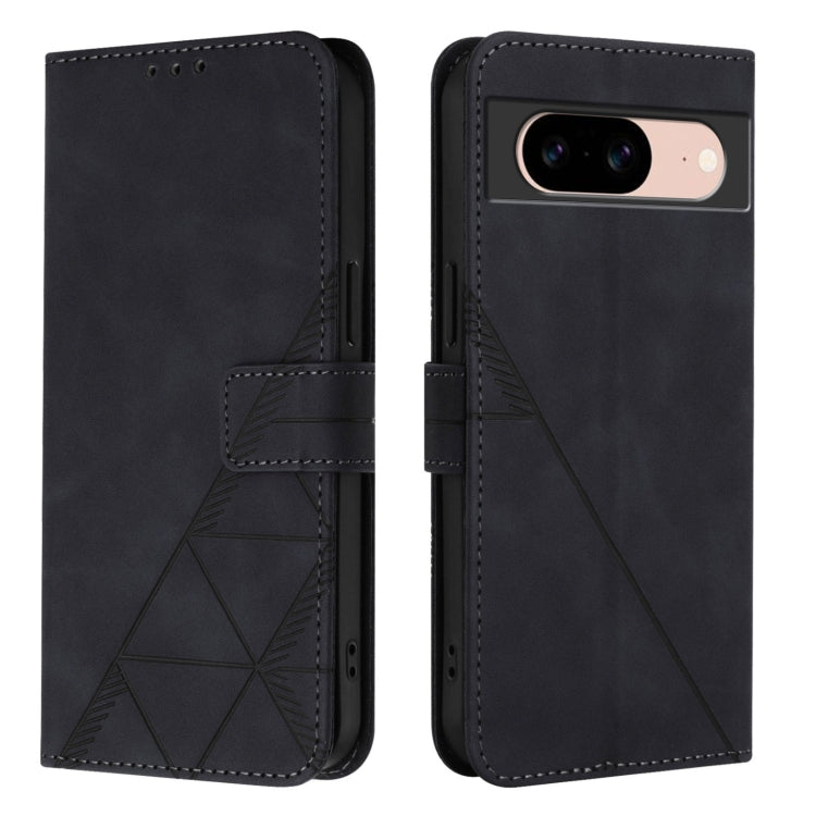 For Google Pixel 8a Crossbody 3D Embossed Flip Leather Phone Case