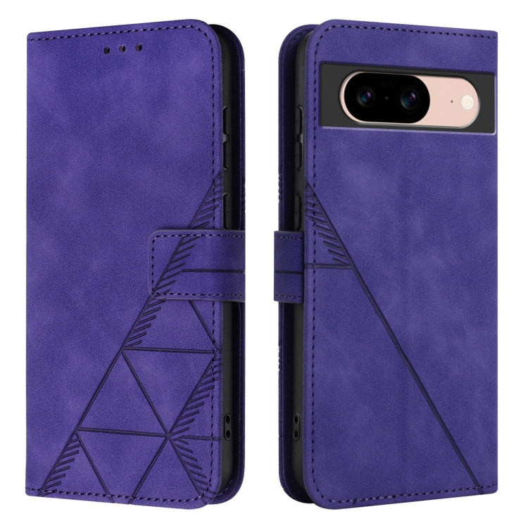 For Google Pixel 8a Crossbody 3D Embossed Flip Leather Phone Case