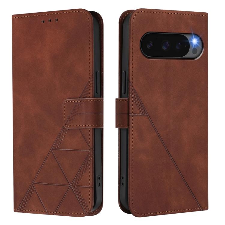 For Google Pixel 10 / 10 Pro+ Crossbody 3D Embossed Flip Leather Phone Case