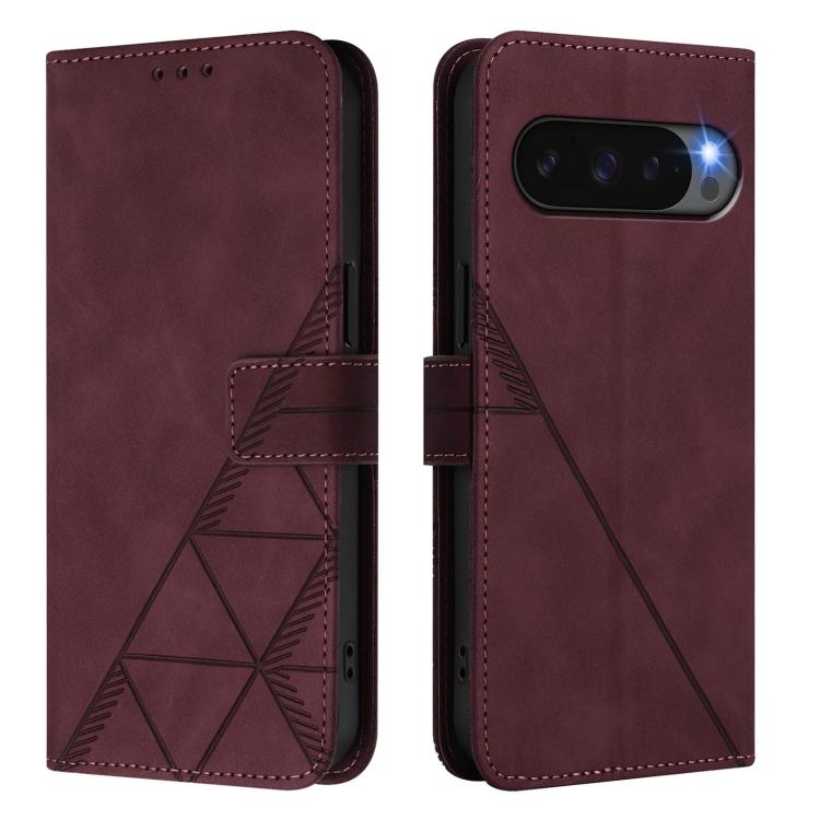 For Google Pixel 10 / 10 Pro+ Crossbody 3D Embossed Flip Leather Phone Case