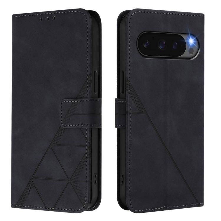 For Google Pixel 10 Pro XL Crossbody 3D Embossed Flip Leather Phone Case