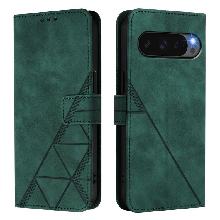 For Google Pixel 10 Pro XL Crossbody 3D Embossed Flip Leather Phone Case