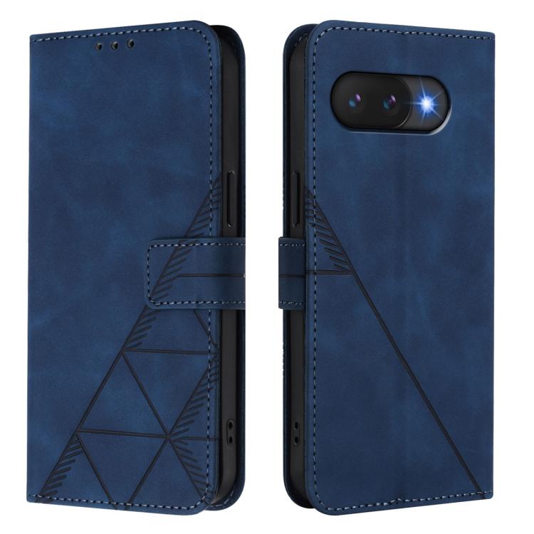 For Google Pixel 9a Crossbody 3D Embossed Flip Leather Phone Case
