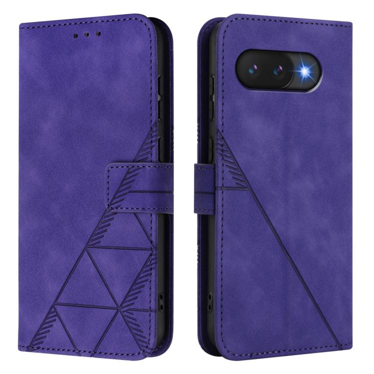 For Google Pixel 9a Crossbody 3D Embossed Flip Leather Phone Case