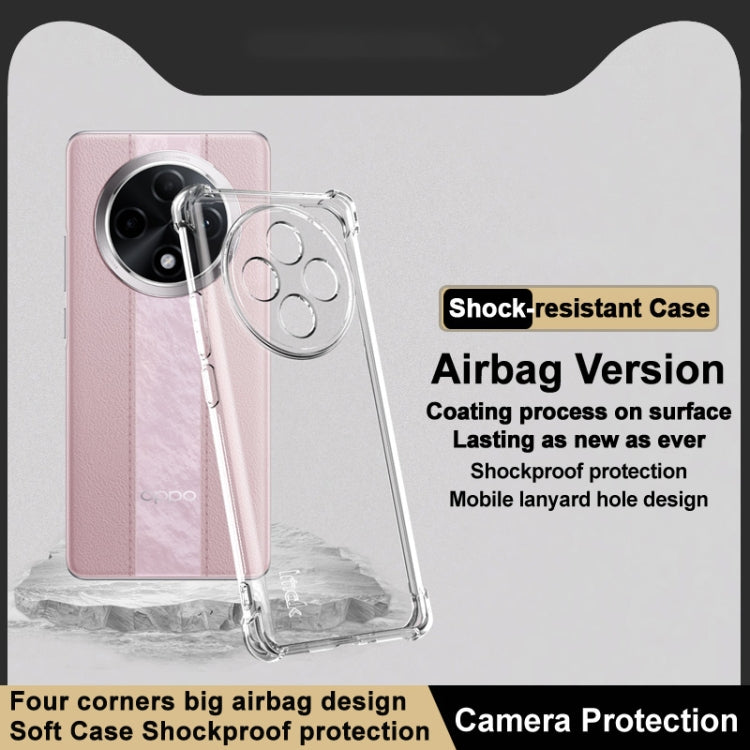 For OPPO A3 Pro 5G imak Shockproof Airbag TPU Phone Case - Transparent