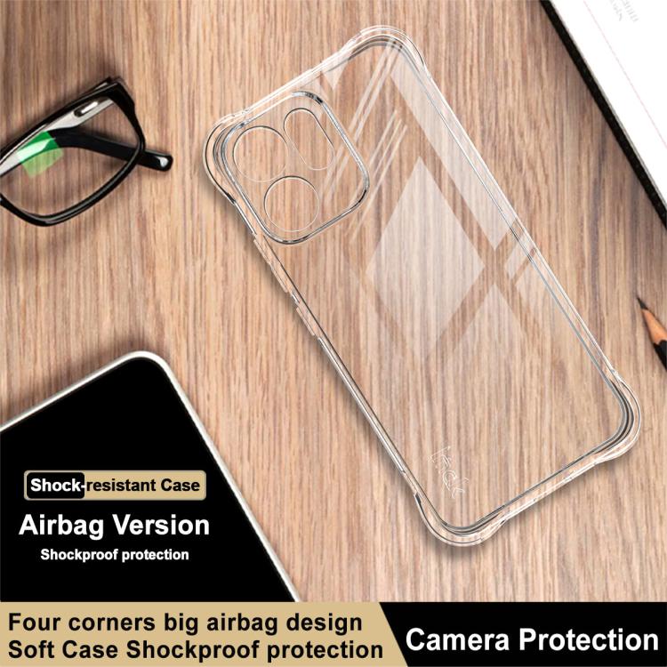 For OPPO Reno14 F 5G Global imak Shockproof Airbag TPU Phone Case - Transparent