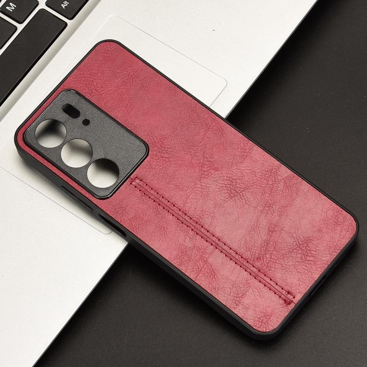 For Realme C75 Cow Pattern Sewing Back Cover Phone Case
