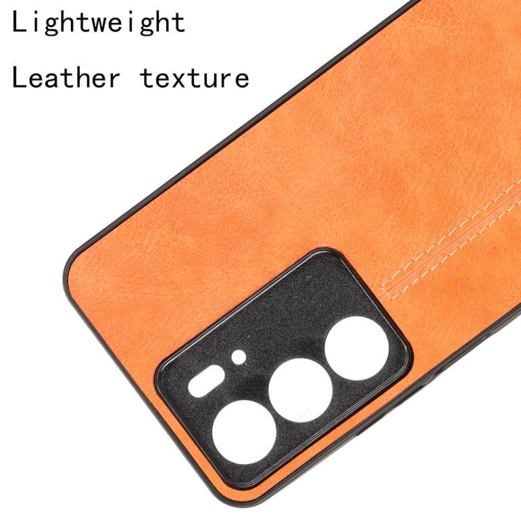 For Realme C75 Cow Pattern Sewing Back Cover Phone Case