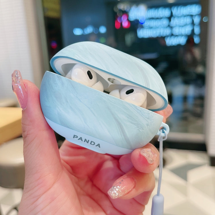 For Huawei FreeBuds 5i Bluetooth Wireless Earphone Frosted Protective Case - Cyan-blue