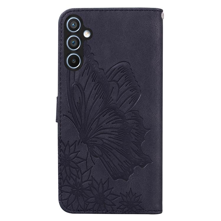 For Samsung Galaxy A56 5G Retro Skin Feel Butterflies Embossing Horizontal Flip Leather Phone Case