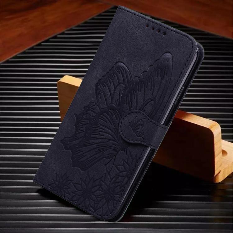 For Samsung Galaxy A16 5G Retro Skin Feel Butterflies Embossing Horizontal Flip Leather Phone Case