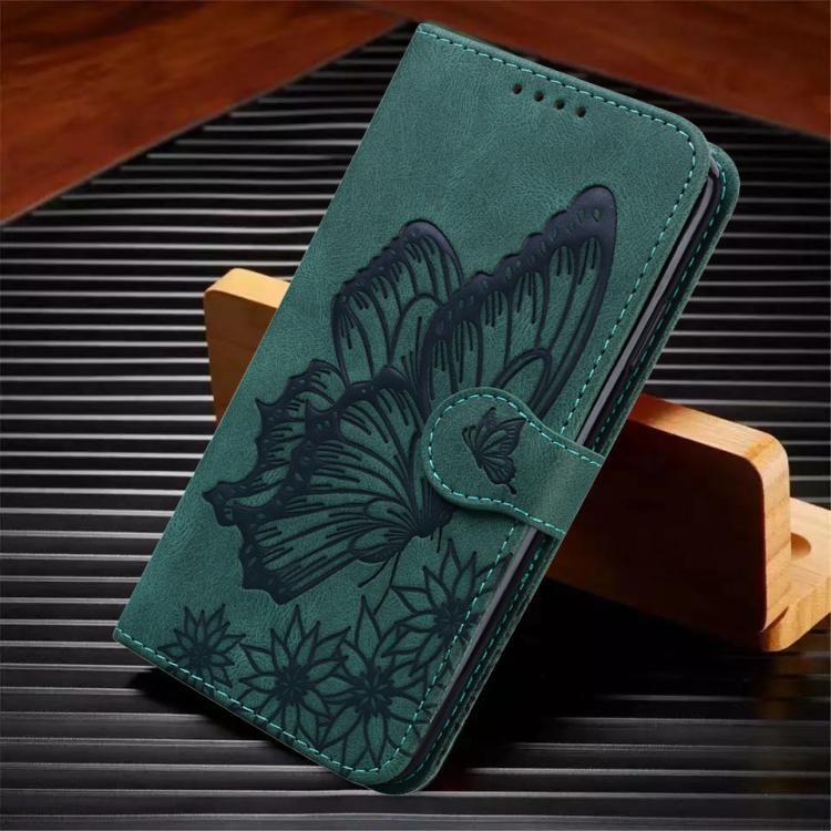 For Samsung Galaxy A16 5G Retro Skin Feel Butterflies Embossing Horizontal Flip Leather Phone Case