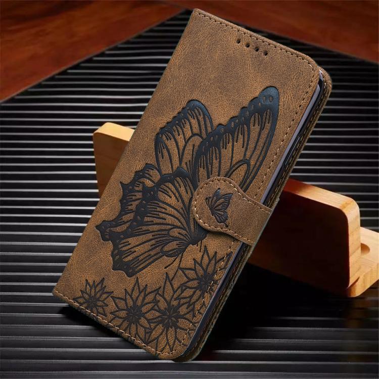 For Samsung Galaxy A16 5G Retro Skin Feel Butterflies Embossing Horizontal Flip Leather Phone Case