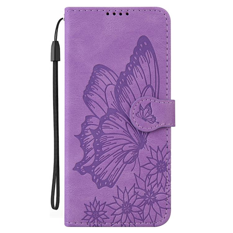For Samsung Galaxy A16 5G Retro Skin Feel Butterflies Embossing Horizontal Flip Leather Phone Case