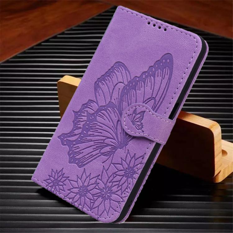 For Samsung Galaxy A36 5G Retro Skin Feel Butterflies Embossing Horizontal Flip Leather Phone Case