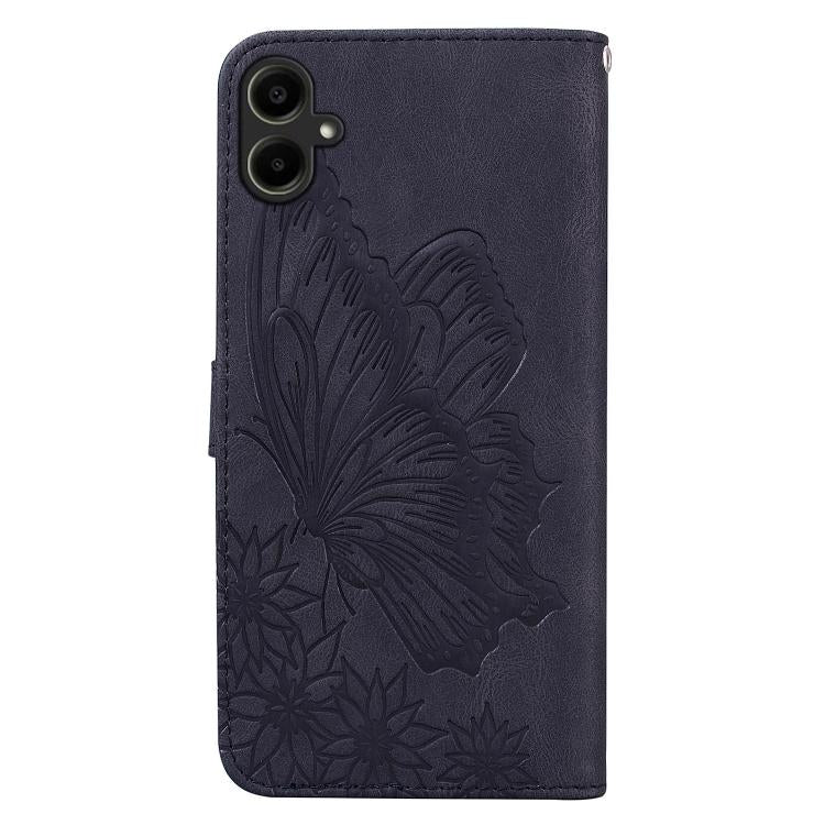 For Samsung Galaxy A07 4G / A06 4G Retro Skin Feel Butterflies Embossing Horizontal Flip Leather Phone Case