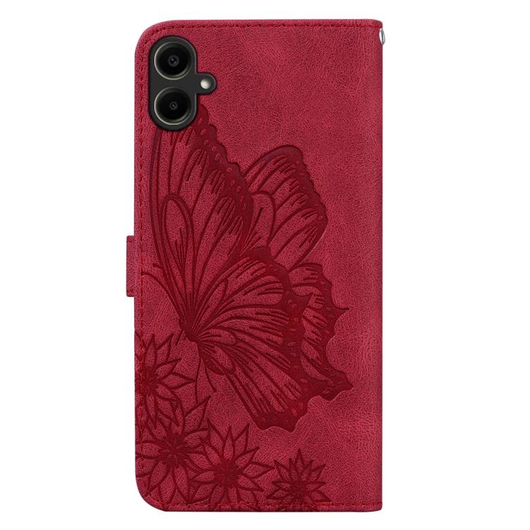 For Samsung Galaxy A07 4G / A06 4G Retro Skin Feel Butterflies Embossing Horizontal Flip Leather Phone Case