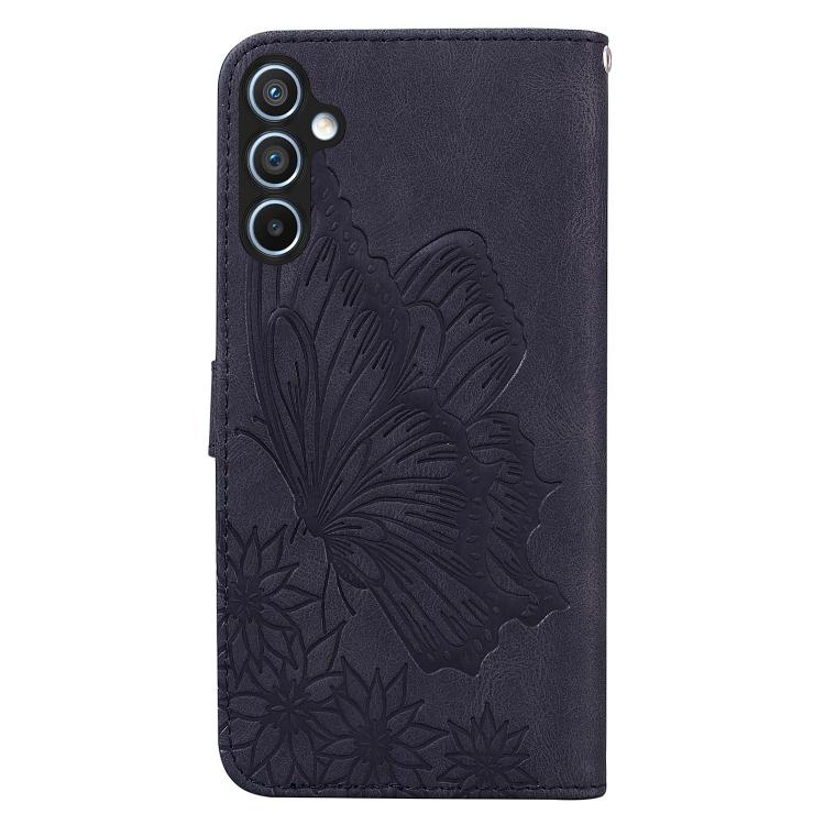 For Galaxy A27 5G Retro Skin Feel Butterflies Embossing Horizontal Flip Leather Phone Case