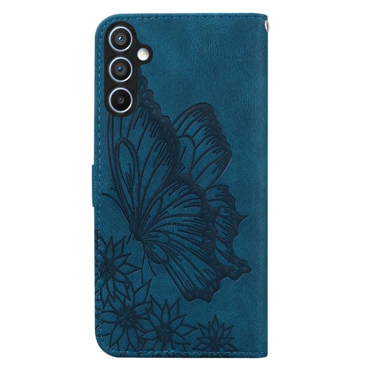 For Galaxy A27 5G Retro Skin Feel Butterflies Embossing Horizontal Flip Leather Phone Case
