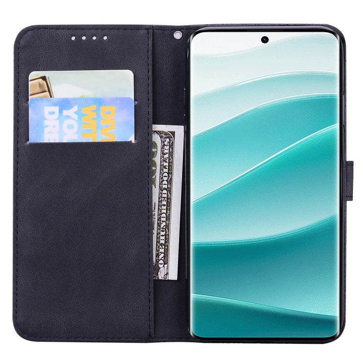 For Redmi Note 14 Pro 5G Retro Skin Feel Butterflies Embossing Horizontal Flip Leather Phone Case
