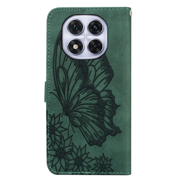 For Redmi Note 14 Pro 5G Retro Skin Feel Butterflies Embossing Horizontal Flip Leather Phone Case