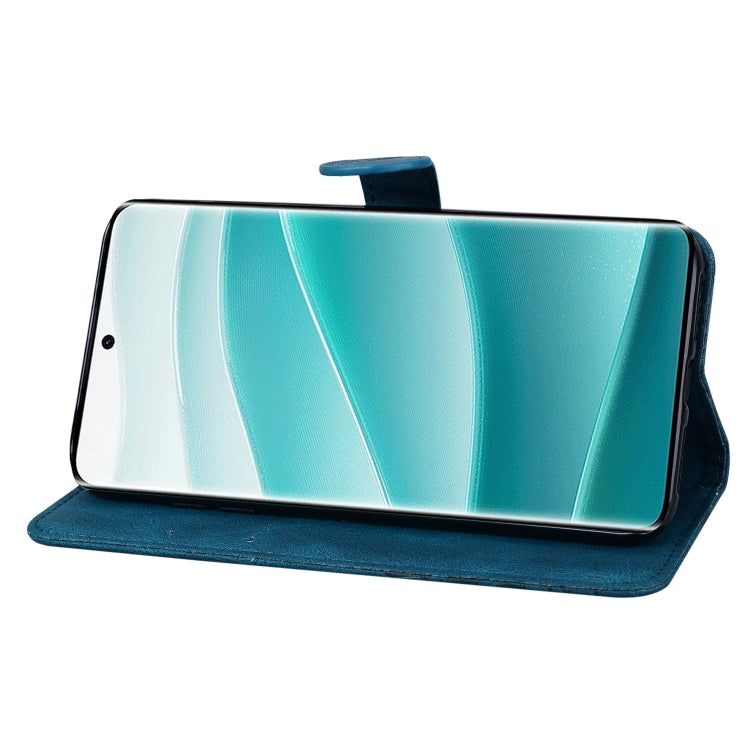 For Redmi Note 14 Pro 5G Retro Skin Feel Butterflies Embossing Horizontal Flip Leather Phone Case