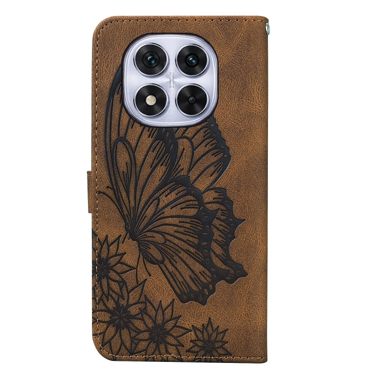 For Redmi Note 14 Pro 5G Retro Skin Feel Butterflies Embossing Horizontal Flip Leather Phone Case