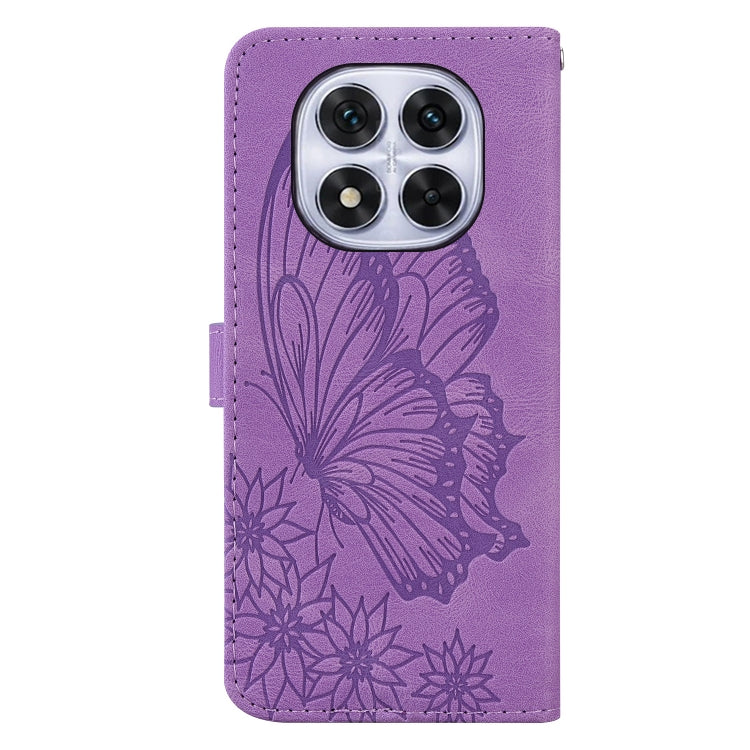 For Redmi Note 14 Pro 5G Retro Skin Feel Butterflies Embossing Horizontal Flip Leather Phone Case
