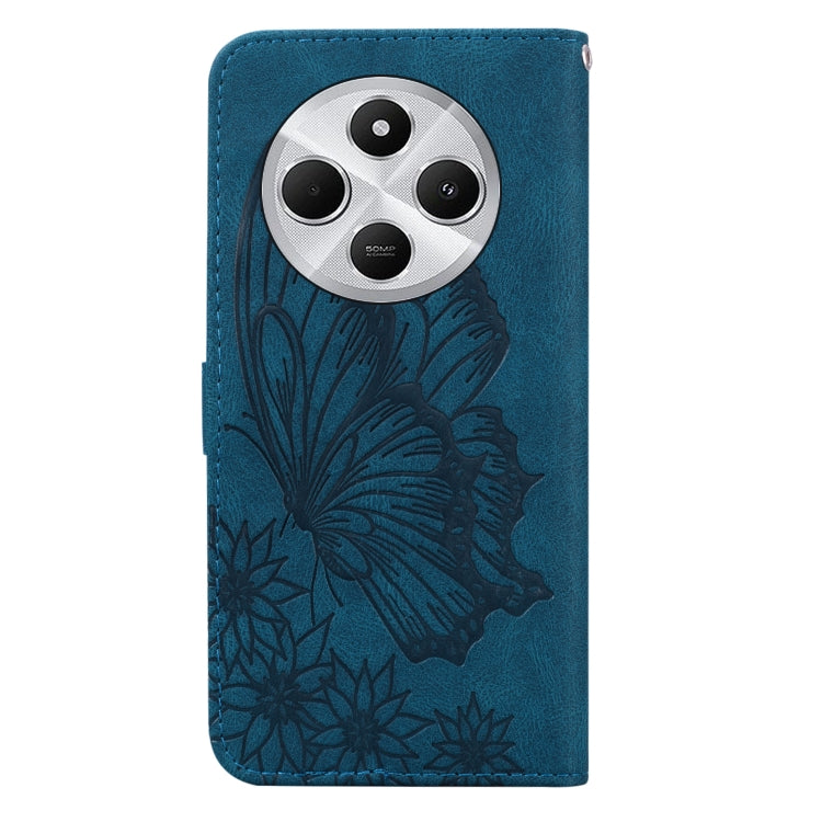 For Redmi 14C 4G Retro Skin Feel Butterflies Embossing Horizontal Flip Leather Phone Case