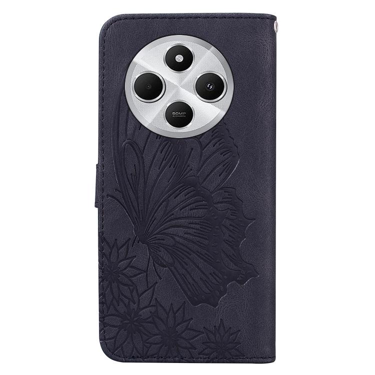 For Redmi A4 5G Retro Skin Feel Butterflies Embossing Horizontal Flip Leather Phone Case