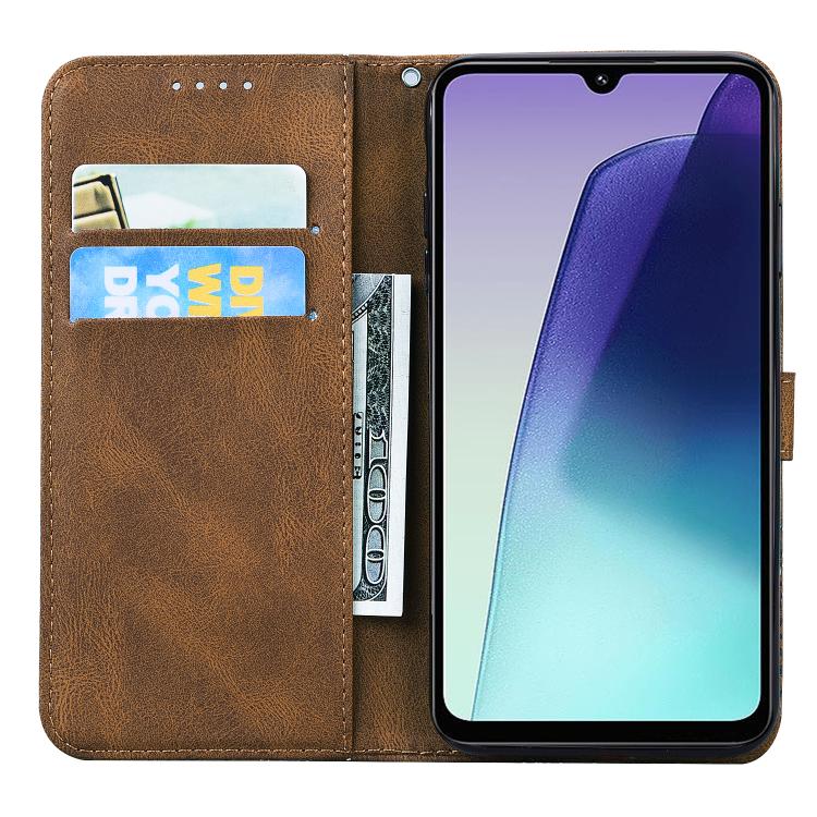 For Redmi A4 5G Retro Skin Feel Butterflies Embossing Horizontal Flip Leather Phone Case