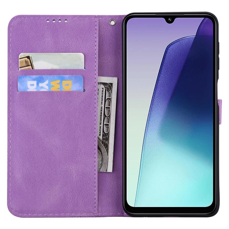 For Redmi A4 5G Retro Skin Feel Butterflies Embossing Horizontal Flip Leather Phone Case