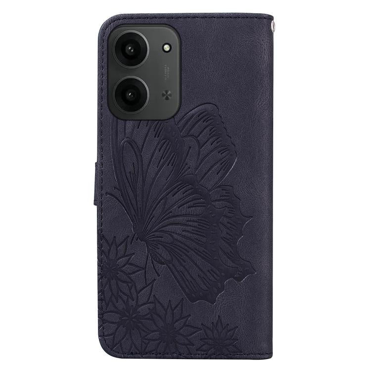 For Redmi 15C 5G / 4G EU 173mm Retro Skin Feel Butterflies Embossing Horizontal Flip Leather Phone Case
