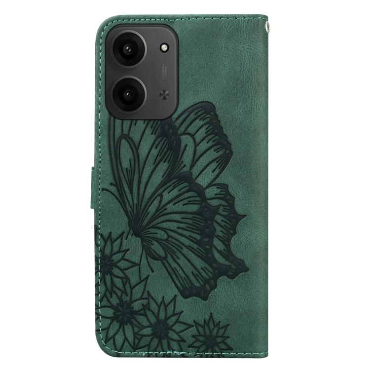 For Redmi 15C 5G / 4G EU 173mm Retro Skin Feel Butterflies Embossing Horizontal Flip Leather Phone Case