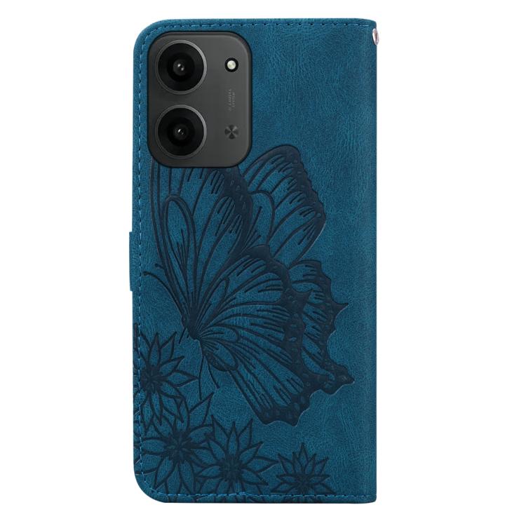 For Redmi 15C 5G / 4G EU 173mm Retro Skin Feel Butterflies Embossing Horizontal Flip Leather Phone Case