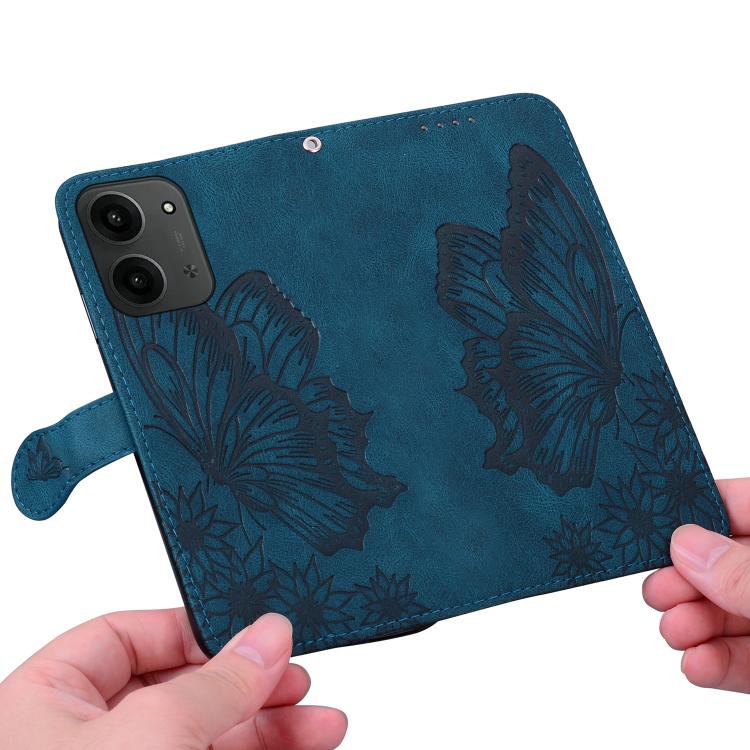 For Redmi 15C 5G / 4G EU 173mm Retro Skin Feel Butterflies Embossing Horizontal Flip Leather Phone Case