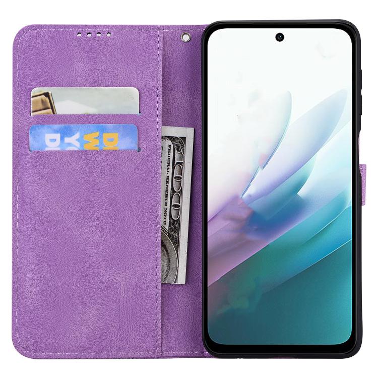 For Redmi 15 5G Global / 4G SEA 169.5mm Retro Skin Feel Butterflies Embossing Horizontal Flip Leather Phone Case