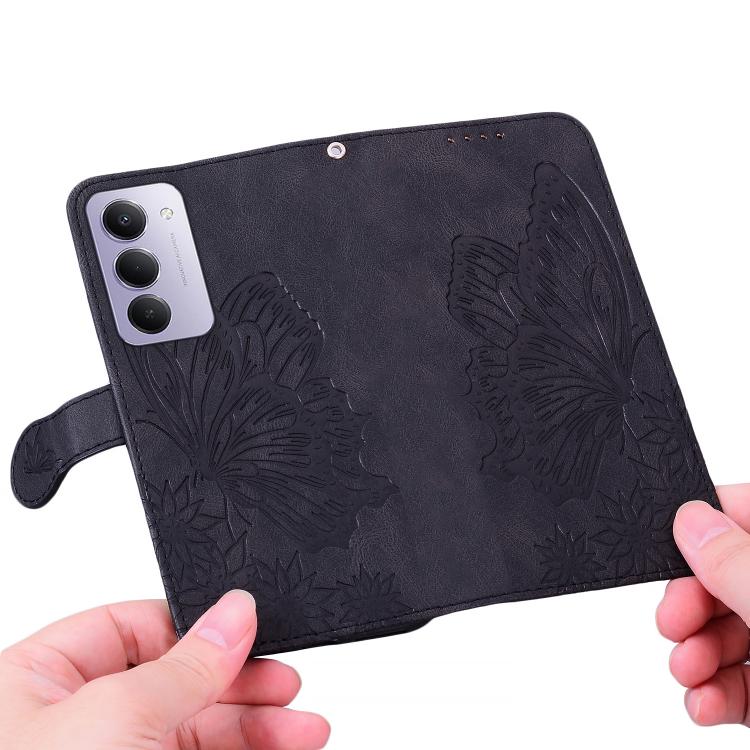 For Redmi 15 5G / 4G EU 171mm Retro Skin Feel Butterflies Embossing Horizontal Flip Leather Phone Case