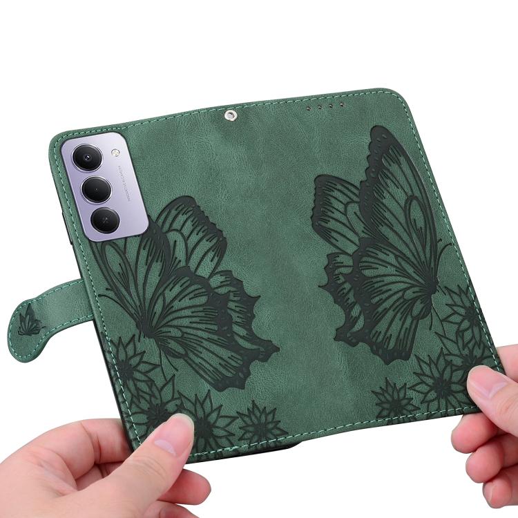 For Redmi 15 5G / 4G EU 171mm Retro Skin Feel Butterflies Embossing Horizontal Flip Leather Phone Case