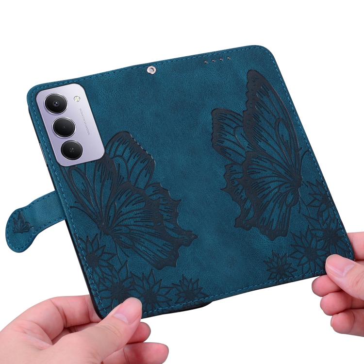 For Redmi 15 5G / 4G EU 171mm Retro Skin Feel Butterflies Embossing Horizontal Flip Leather Phone Case