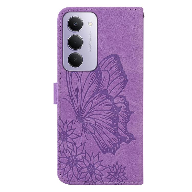 For Redmi 15 5G / 4G EU 171mm Retro Skin Feel Butterflies Embossing Horizontal Flip Leather Phone Case