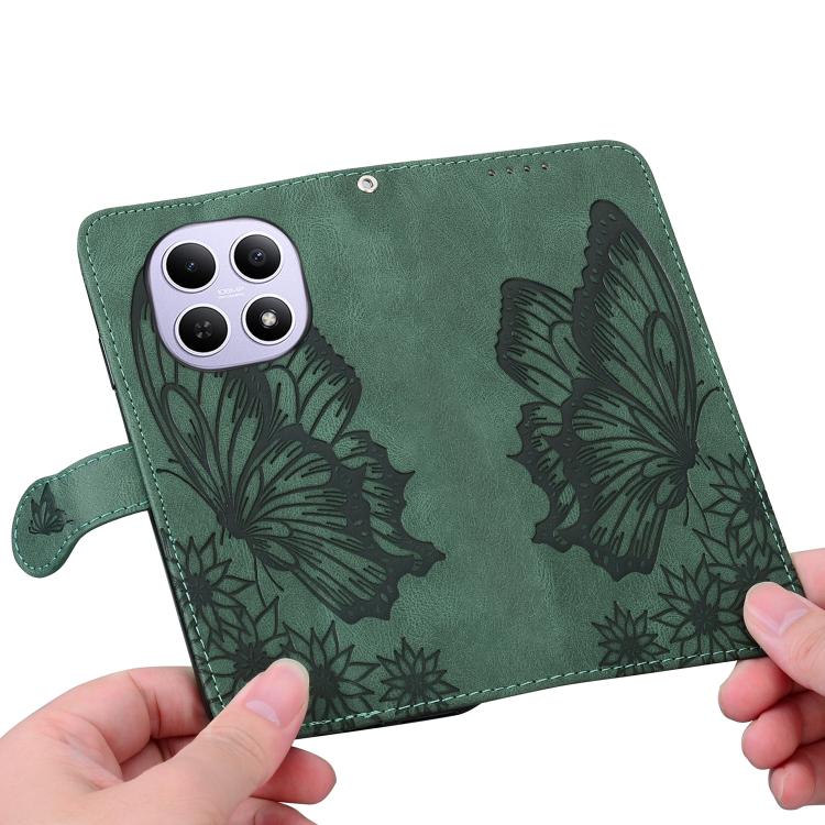 For Redmi Note 15 4G / 5G Global 164mm Retro Skin Feel Butterflies Embossing Horizontal Flip Leather Phone Case