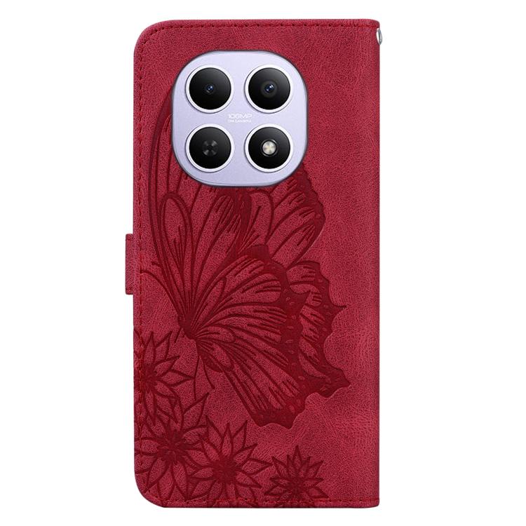 For Redmi Note 15 4G / 5G Global 164mm Retro Skin Feel Butterflies Embossing Horizontal Flip Leather Phone Case
